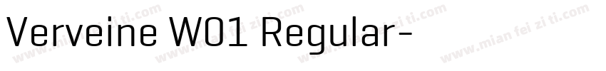 Verveine W01 Regular字体转换